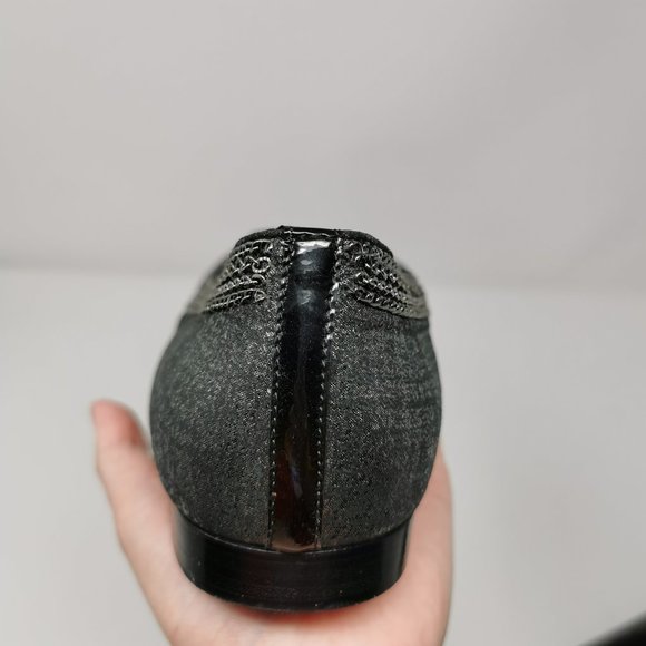 CHANEL Metallic Shimmery with Mini Chains Ballet Flats - Picture 7 of 10